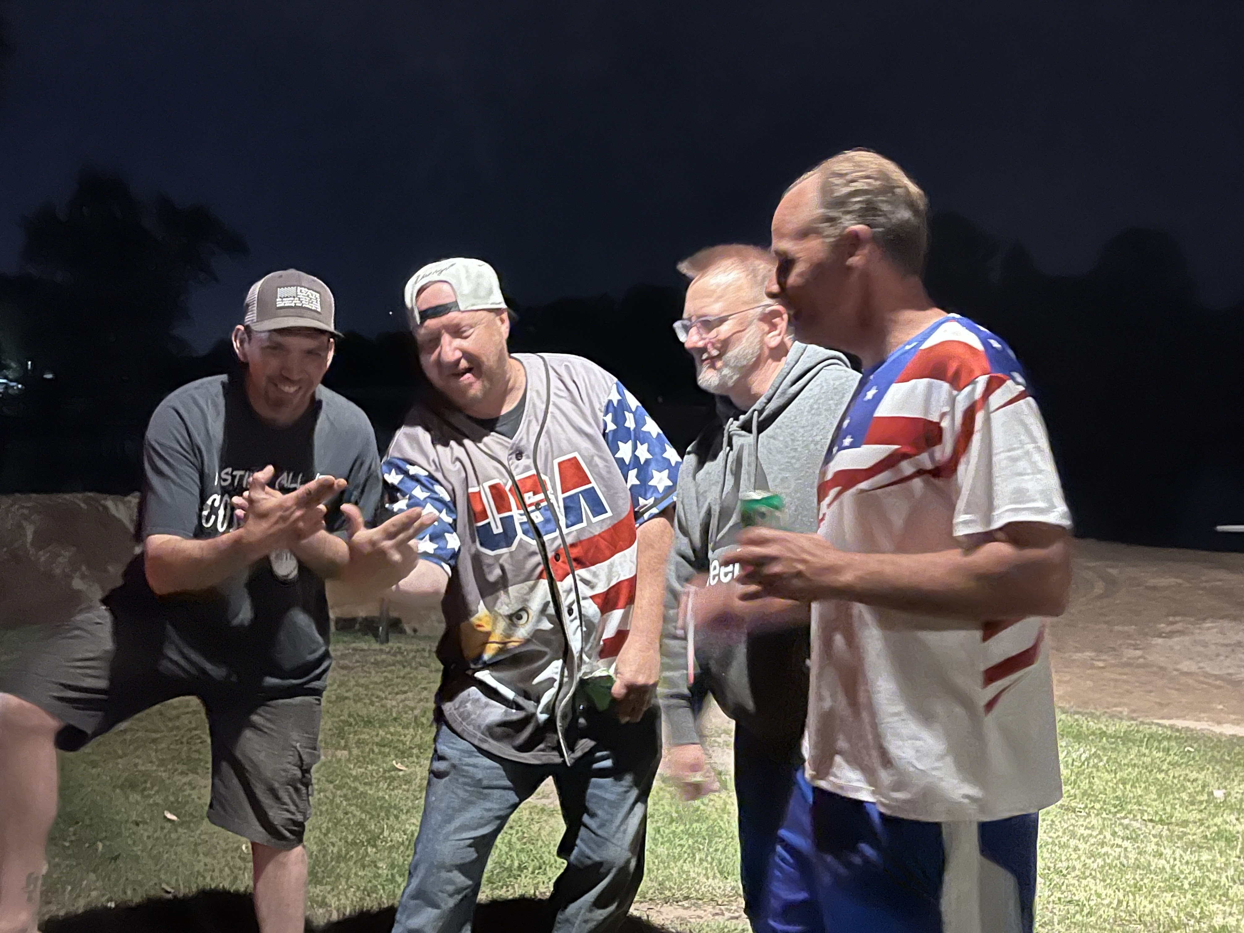 Deer Creek Recreation Club members celebrating the Fourth of July together at the club